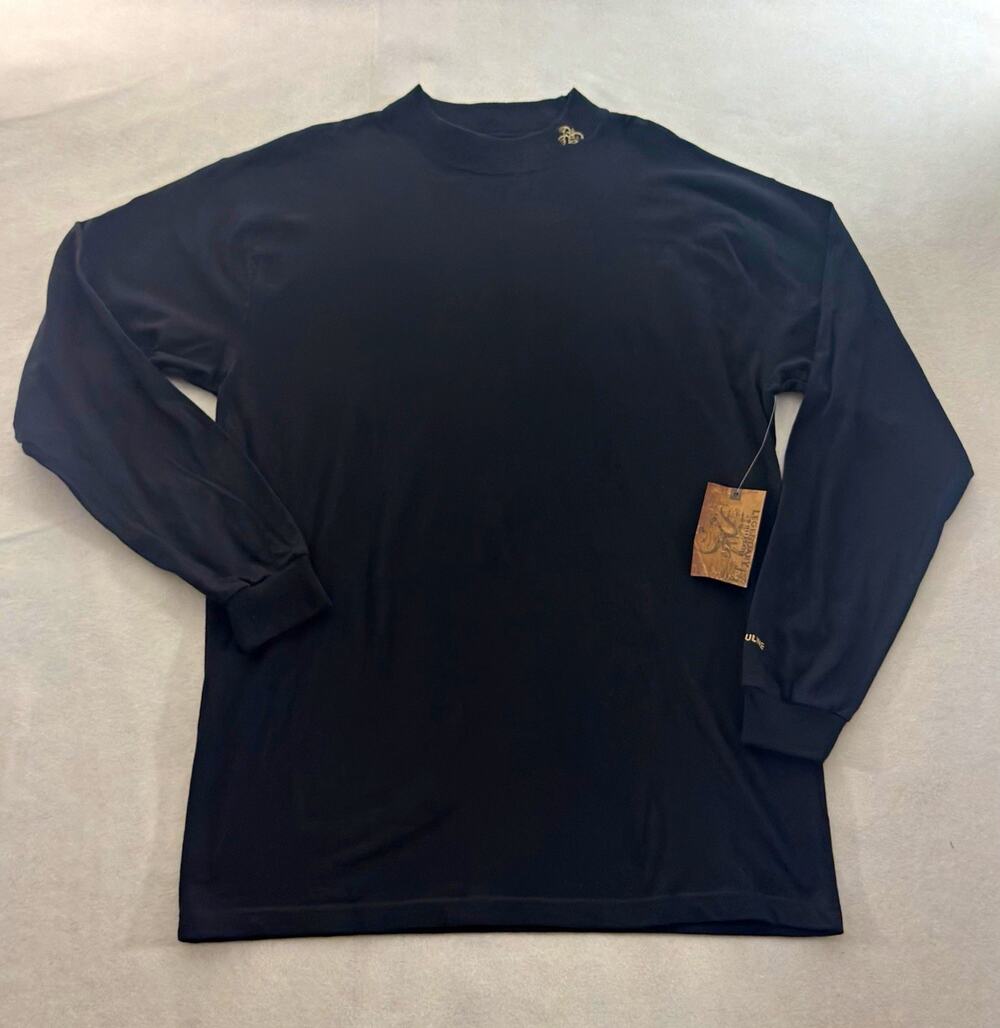 Legendary Men’s L Black Long Sleeve Gold Logo NWT